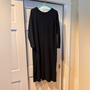Hatch Maternity Black Ribbed Estelle Knit Dress